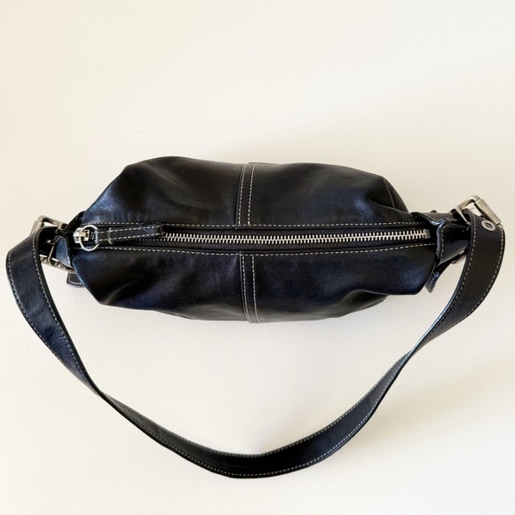 Coach Legacy Bag Shoulder Leather 9564 Demi Soho Boho Casual Y2K Chic Black - Picture 4 of 13